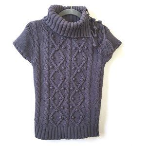 Kersh Grey S/S Cowl neck cable knit  Sweater
